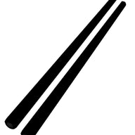 Pair of OTS Silicone/Fiber chopsticks 40mm x diam 14mm-Black - BK