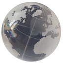 Crystal Round terrestrial globe in acrylic - Map of the world - diameter 80mm - weight 350g