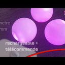 Rechargeable luminous juggling balls kit with remote control