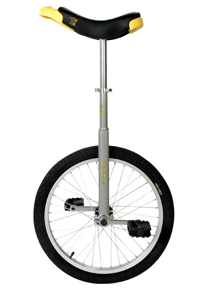 LUXUS Silver 20 Inch 50cm Unicycle