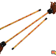 MyStyx Devil Staff / Flower Staff Silicone &amp; Leather - Fire Pattern - Complete Kit