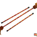 MyStyx Devil's stick / flower stick in silicone and leather - Leaves pattern - Complete kit