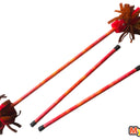 MyStyx Devil Staff / Flower Staff Silicone &amp; Leather - Whisper Red &amp; Yellow Pattern - Complete Kit