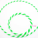 Perfect Hula hoop Play décoré diam 20mm/100cm plastique BLANC avec ruban