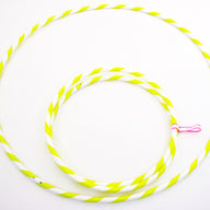 Perfect Hula hoop Play décoré diam 20mm/100cm plastique BLANC avec ruban