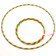 Perfect Hula hoop Play decorated diam 16mm/85cm plastic RED with ribbon