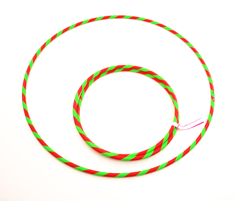 Perfect Hula hoop Play decorated diam 16mm/85cm plastic RED with ribbon