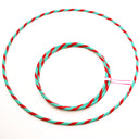 Perfect Hula hoop Play decorated diam 16mm/85cm Turquoise plastic with ribbon