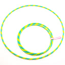 Perfect Hula hoop Play decorated diam 20mm/100cm plastic Turquoise with ribbon