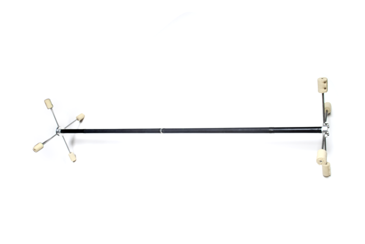 Dragon staff gora 1.5m bâton indien avec 2 x 4 extrémités en croix