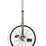 Monocycle Profi Chrome 20 pouces 50cm pneu blanc (1201)