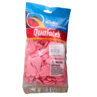 QUALATEX PINK HEARTS 6'' COEURS ROSE 15cm Sachet de 100