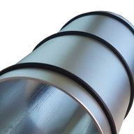 Rolla aluminum roller - Aluminum - diameter 15cm - Complete with three rubber rings
