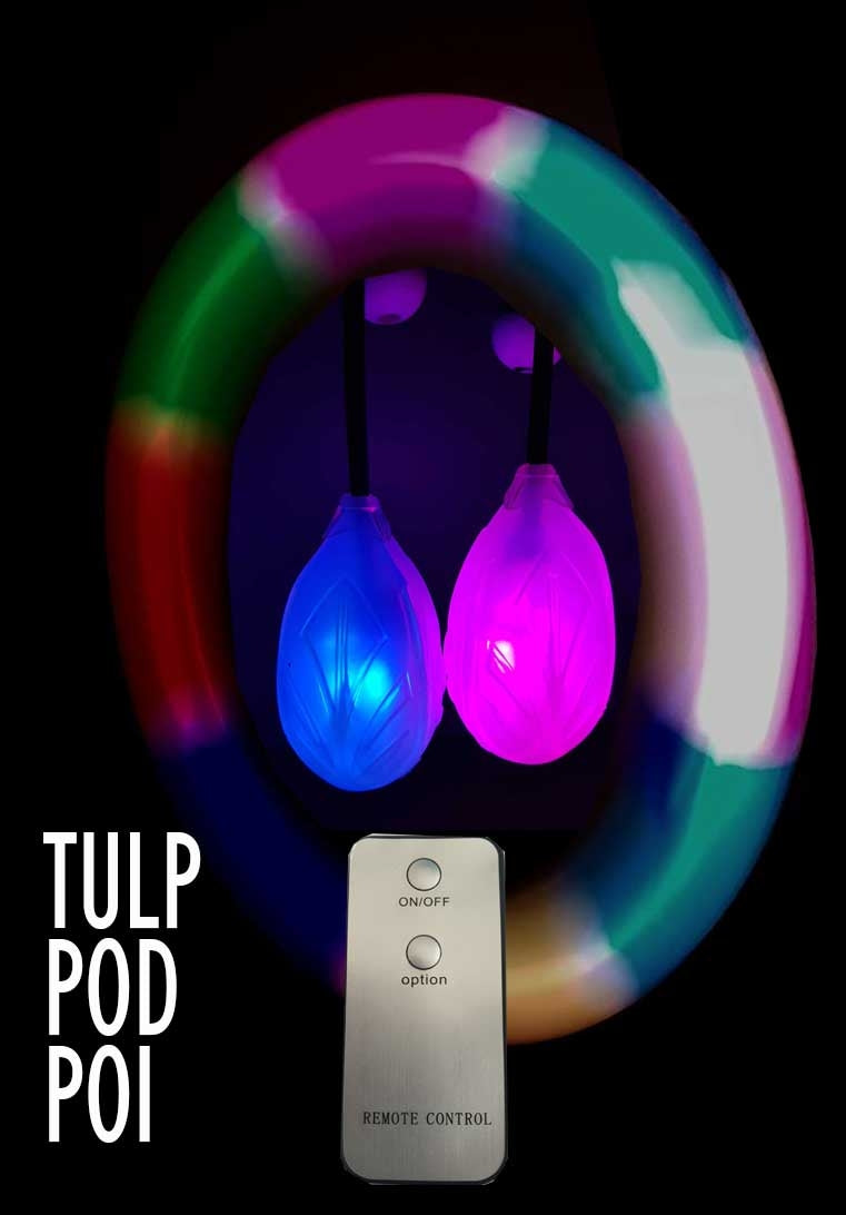 Pair of TULPOD Bolas in New Generation Silicone - Tulp Pod Poi